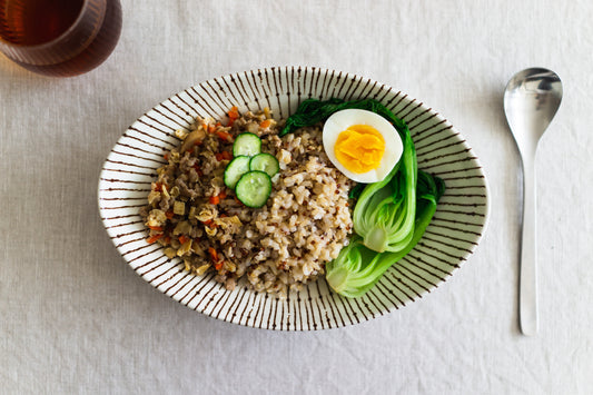 日式肉味噌發芽米飯｜能輕鬆完成的居家常備菜